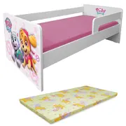 Pat Copii Paw Patrol P1l Pink 2-8 Ani Cu Paravane Detasabile/interschimbabile + Saltea Light - Pc-p-bas-paw-pink-p1l-70