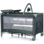 Patut pliabil cu saltea de infasat chipolino luna pastel green hubkosilu244pg