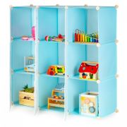 Raft modular cu 9 compartimente pentru camera copilului ecotoys 09a edeedipjjcbs0009-09a