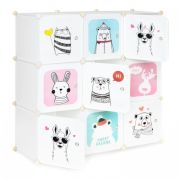 Raft modular cu 9 compartimente pentru camera copilului ecotoys 09b edeedipjjcbs0009-09b