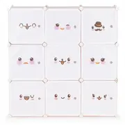 Raft modular cu 9 compartimente pentru camera copilului ecotoys 09c edeedipjjcbs0009-09c