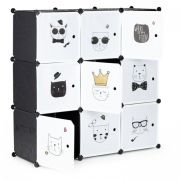 Raft modular cu 9 compartimente pentru camera copilului ecotoys 09d edeedipjjcbs0009-09d