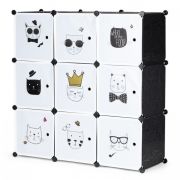 Raft modular cu 9 compartimente pentru camera copilului ecotoys 09d edeedipjjcbs0009-09d