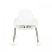 Scaun de masa 2 in 1 pentru copii ecotoys ha-007 - alb edeediha-007white
