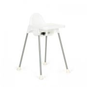 Scaun de masa 2 in 1 pentru copii ecotoys ha-007 - alb edeediha-007white