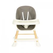 Scaun de masa 2 in 1 pentru copii ecotoys ha-018 - gri edeediha-018gray