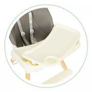 Scaun de masa 2 in 1 pentru copii ecotoys ha-018 - gri edeediha-018gray