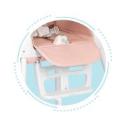 Scaun de masa 3 in 1 pentru copii ecotoys ha-009 - roz edeediha-009pink