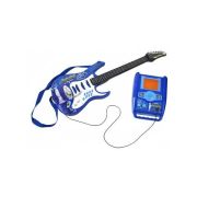 Set chitara, amplificator si microfon 72 x 24 cm Kruzzel MY18260 BBJMY18260_Albastru