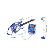 Set chitara, amplificator si microfon 72 x 24 cm Kruzzel MY18260 BBJMY18260_Albastru