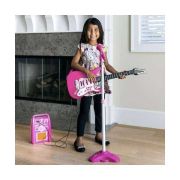 Set chitara, amplificator si microfon 72 x 24 cm Kruzzel MY18260 BBJMY18260_Roz