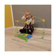 Set constructie 3D cort, cu paie si conectori, 100buc Iso Trade MY18257 BBJMY18257_Verde