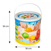 Set de fructe si legume din lemn, 13 elemente, ecotoys hc517244 edeedihc517244
