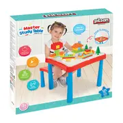 Set masuta cu scaune si cuburi pilsan master study table cu 121 piese hubpl-03-477