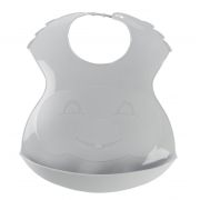 Baveta din plastic SOFT, Grey Charm DNBTHE153029