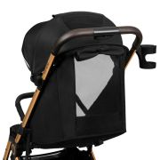 Carucior sport, Lionelo, Cloe, Cu accesorii, Cadru din aluminiu, Pana la 22 kg, Usor, Pliere compacta pentru avion, cu o singura mana, Ideal pentru toate tipurile de suprafete, 6 luni+, Black Onyx BYNLO-CLOE_BLACK_ONYX