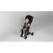 Carucior sport, Lionelo, Cloe, Cu accesorii, Cadru din aluminiu, Pana la 22 kg, Usor, Pliere compacta pentru avion, cu o singura mana, Ideal pentru toate tipurile de suprafete, 6 luni+, Black Onyx BYNLO-CLOE_BLACK_ONYX