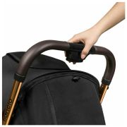 Carucior sport, Lionelo, Cloe, Cu accesorii, Cadru din aluminiu, Pana la 22 kg, Usor, Pliere compacta pentru avion, cu o singura mana, Ideal pentru toate tipurile de suprafete, 6 luni+, Black Onyx BYNLO-CLOE_BLACK_ONYX