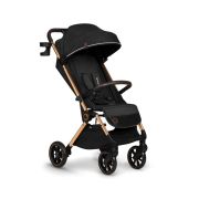 Carucior sport, Lionelo, Cloe, Cu accesorii, Cadru din aluminiu, Pana la 22 kg, Usor, Pliere compacta pentru avion, cu o singura mana, Ideal pentru toate tipurile de suprafete, 6 luni+, Black Onyx BYNLO-CLOE_BLACK_ONYX