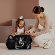 Geanta pentru mamici, Lionelo, Ida, Golden Moments, Editie limitata, Cu multiple compartimente, Negru BYNLO-IDA_GOLDEN_MOMENTS