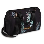 Geanta pentru mamici, Lionelo, Ida, Golden Moments, Editie limitata, Cu multiple compartimente, Negru BYNLO-IDA_GOLDEN_MOMENTS