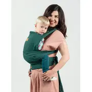 Marsupiu isara quick half buckle evergreen linen