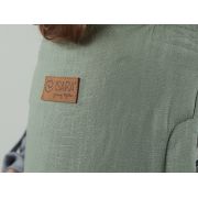 Marsupiu isara quick half buckle sage green linen