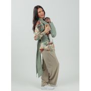 Marsupiu isara quick half buckle sage green linen