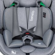 Scaun auto, Lionelo, Lavender I-size, Isofix, Cu centura TopTether, Cu spatar inclinabil in 5 pozitii, Cu tetiera reglabila in 13 pozitii, Instalare cu fata inainte, 9-36 Kg, 76-150 cm, Conform cu ECE R129, Gri BYNLO-LAVENDER_I-SIZE_GREY_STONE