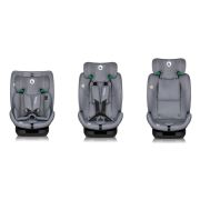 Scaun auto, Lionelo, Lavender I-size, Isofix, Cu centura TopTether, Cu spatar inclinabil in 5 pozitii, Cu tetiera reglabila in 13 pozitii, Instalare cu fata inainte, 9-36 Kg, 76-150 cm, Conform cu ECE R129, Gri BYNLO-LAVENDER_I-SIZE_GREY_STONE