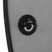 Set 2 parasolare auto, Lionelo, Sunshade, Universal, Cu ventuze, Include saculet depozitare, 44x38 cm, Negru BYNLO-SUNSHADE_BLACK