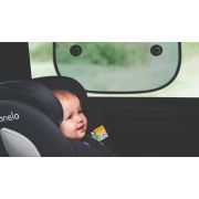 Set 2 parasolare auto, Lionelo, Sunshade, Universal, Cu ventuze, Include saculet depozitare, 44x38 cm, Negru BYNLO-SUNSHADE_BLACK