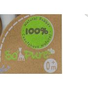 Set Girafa Sophie si figurina din cauciuc pentru rontait So pure DNB616624