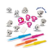 Set creativ - Desenez cu aerograf 3 catei surpriza