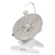 Balansoar, Lionelo, Iris, 2 in 1, Rotire 360 grade, Electric, Cu 3 moduri de leganare, Cu 5 trepte de viteza, Cu 3 pozitii de inclinare, 12 melodii, Silentios, Pana la 9 kg, Bej BYNLO-IRIS_BEIGE_SAND