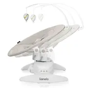 Balansoar, Lionelo, Iris, 2 in 1, Rotire 360 grade, Electric, Cu 3 moduri de leganare, Cu 5 trepte de viteza, Cu 3 pozitii de inclinare, 12 melodii, Silentios, Pana la 9 kg, Bej BYNLO-IRIS_BEIGE_SAND