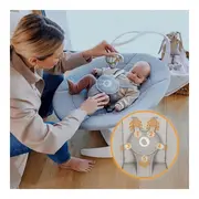 Balansoar, Lionelo, Iris, 2 in 1, Rotire 360 grade, Electric, Cu 3 moduri de leganare, Cu 5 trepte de viteza, Cu 3 pozitii de inclinare, 12 melodii, Silentios, Pana la 9 kg, Bej BYNLO-IRIS_BEIGE_SAND