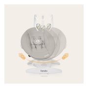 Balansoar, Lionelo, Iris, 2 in 1, Rotire 360 grade, Electric, Cu 3 moduri de leganare, Cu 5 trepte de viteza, Cu 3 pozitii de inclinare, 12 melodii, Silentios, Pana la 9 kg, Bej BYNLO-IRIS_BEIGE_SAND