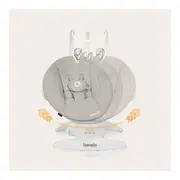 Balansoar, Lionelo, Iris, 2 in 1, Rotire 360 grade, Electric, Cu 3 moduri de leganare, Cu 5 trepte de viteza, Cu 3 pozitii de inclinare, 12 melodii, Silentios, Pana la 9 kg, Bej BYNLO-IRIS_BEIGE_SAND
