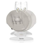Balansoar, Lionelo, Iris, 2 in 1, Rotire 360 grade, Electric, Cu 3 moduri de leganare, Cu 5 trepte de viteza, Cu 3 pozitii de inclinare, 12 melodii, Silentios, Pana la 9 kg, Bej BYNLO-IRIS_BEIGE_SAND