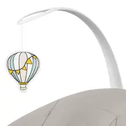 Balansoar, Lionelo, Iris, 2 in 1, Rotire 360 grade, Electric, Cu 3 moduri de leganare, Cu 5 trepte de viteza, Cu 3 pozitii de inclinare, 12 melodii, Silentios, Pana la 9 kg, Bej BYNLO-IRIS_BEIGE_SAND