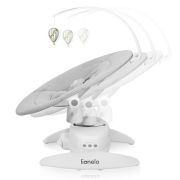 Balansoar, Lionelo, Iris, 2 in 1, Rotire 360 grade, Electric, Cu 3 moduri de leganare, Cu 5 trepte de viteza, Cu 3 pozitii de inclinare, Pana la 9 kg, Gri BYNLO-IRIS_GREY_CONCRETE