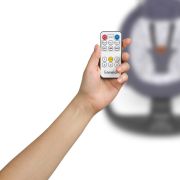 Balansoar si sezlong, Lionelo, Ralf, 2 in 1, Electric, Cu telecomanda si cablu USB, Cu miscare laterala de balansare si 5 niveluri diferite de viteza, Cu 12 melodii, Gri/Alb BYNLO-RALF_GREY_WHITE