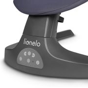 Balansoar si sezlong, Lionelo, Ralf, 2 in 1, Electric, Cu telecomanda si cablu USB, Cu miscare laterala de balansare si 5 niveluri diferite de viteza, Cu 12 melodii, Gri/Alb BYNLO-RALF_GREY_WHITE