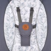 Balansoar si sezlong, Lionelo, Ralf, 2 in 1, Electric, Cu telecomanda si cablu USB, Cu miscare laterala de balansare si 5 niveluri diferite de viteza, Cu 12 melodii, Gri/Alb BYNLO-RALF_GREY_WHITE