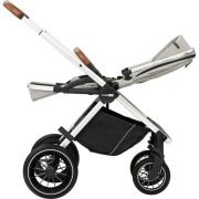 Carucior 3 in 1, FreeON, Joy, Reversibil, Cu cadru din aluminiu, Scoica auto, Husa picioare, Geanta mamici si accesorii, Conform cu standardele europene de securitate R129, Gri BYN49676