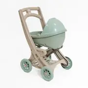 Carucior pentru papusa MyKids 0121/01eco Beige-Turquoise 00086918