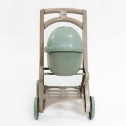 Carucior pentru papusa MyKids 0121/01eco Beige-Turquoise 00086918