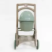 Carucior pentru papusa MyKids 0121/01eco Beige-Turquoise 00086918