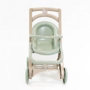 Carucior pentru papusa MyKids 0122/01eco Beige-Turquoise 00086916